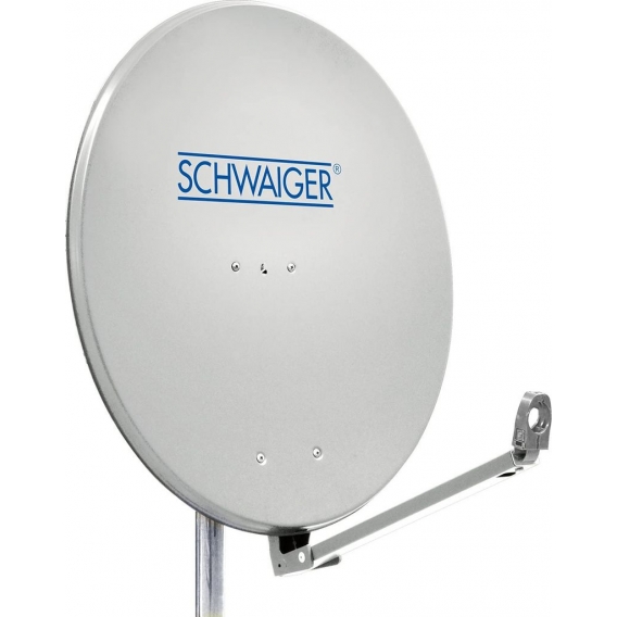 SCHWAIGER -SPI910.0- Aluminium Offset Antenne (Ø 88 cm), Hellgrau