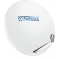 SCHWAIGER -SPI998.0- Aluminium Offset Antenne (75 cm) Hellgrau, Hellgrau (RAL7035)