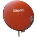 SCHWAIGER -SPI910.2- Aluminium Offset Antenne (Ø 88 cm), Ziegelrot