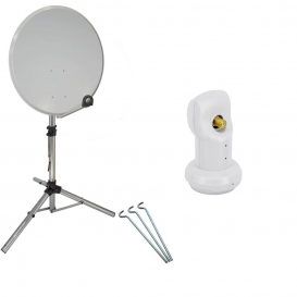 More about PremiumX mobile Camping Sat Anlage 60cm Antenne Single LNB Stativ