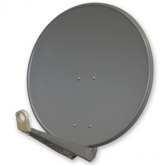 PremiumX DELUXE85 Aluminium 85cm Antenne Digital SAT Schüssel Spiegel in Anthrazit HDTV 4K LNB Octo 0,1dB zum Direktanschluss vo
