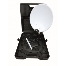 More about Opticum 9058 Camping/Balkon SAT-Anlage mit Koffer (HDTV, 3D, UHD, EasyFind Single LNB, 10m Kabelring) lichtgrau