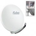 Fuba DAA 850 Digital Sat Schüssel Weiß 85x85cm Deluxe LNB Quad PremiumX 8x F-Stecker