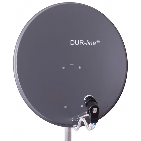 DUR-line Sat Antenne 80 cm Durchmesser anthrazit