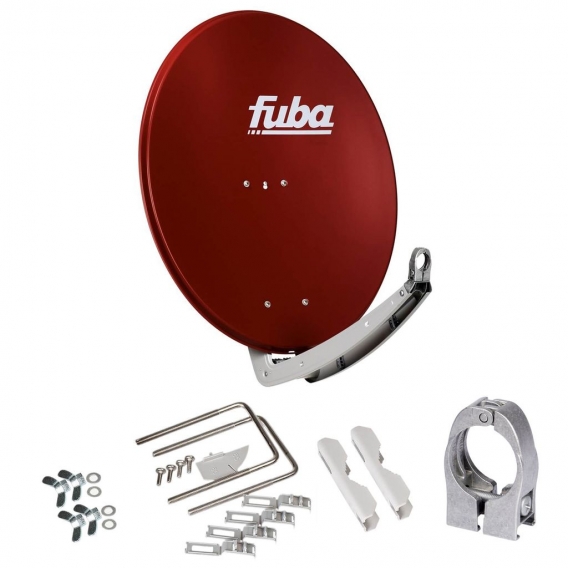 Fuba DAA 780 R Satellitenantenne 78 cm Aluminium Ziegelrot