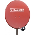 SCHWAIGER -719840- SAT Set, Satelliten Anlage, Ziegelrot