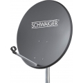 SCHWAIGER -715828- Aluminium Offset Antenne (55 cm), Anthrazit