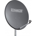 SCHWAIGER -715828- Aluminium Offset Antenne (55 cm), Anthrazit