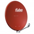 SET Fuba Sat Satelliten Anlage Spiegel Antenne Schüssel ALU DAL800 + LNB 1 - 8 Teilnehmer Rot 2 Teilnehmer