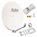 SET Fuba Sat Satelliten Anlage Spiegel Antenne Schüssel ALU DAL800 + LNB 1 - 8 Teilnehmer WEISS 1 Teilnehmer