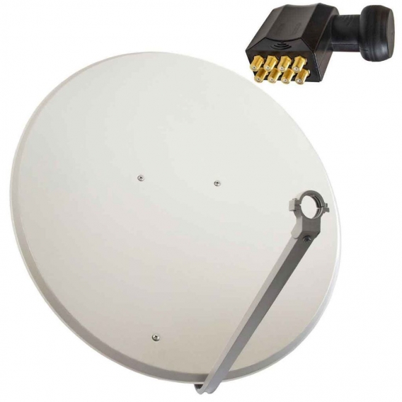 PremiumX SAT Anlage 100cm Satellitenschüssel Aluminium Octo LNB