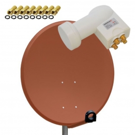 More about PremiumX SAT Anlage 80cm Antenne Aluminium Quad LNB WE 8x F-Stecker