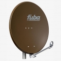 Fuba DAL 800 B Satellitenantenne 80cm Alu Braun PremiumX LNB Quad 8x F-Stecker