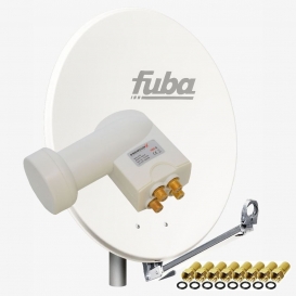 More about Fuba DAL 800 W Satellitenantenne 80cm Alu Weiß PremiumX LNB Quad 8x F-Stecker