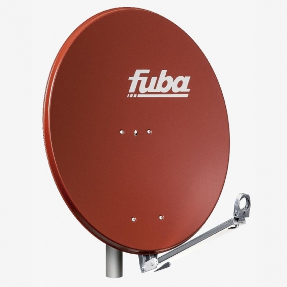 Fuba DAL 800 R Satellitenantenne Alu Rot LNB Quad 8x F-Stecker