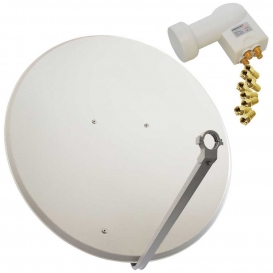 More about PremiumX SAT Anlage 100cm Satellitenschüssel Aluminium Quad LNB F-Stecker