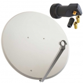 More about PremiumX SAT Anlage 100cm Antenne Aluminium Single LNB 2x F-Stecker