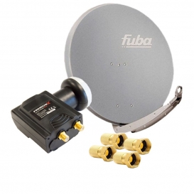 More about Fuba DAA 850 G Satellitenantenne Aluminium in Grau PremiumX DELUXE Twin LNB Sat