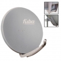 Fuba DAA 850 G Satellitenantenne Aluminium in Grau PremiumX DELUXE Twin LNB Sat