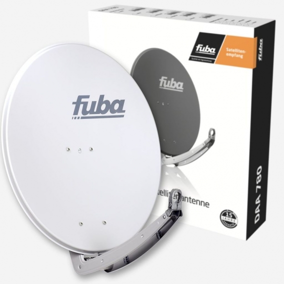 Fuba DAA 780 G Satellitenantenne Aluminium in Grau HDTV 4K DELUXE Octo LNB Sat