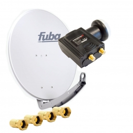 More about Fuba daa 780 Satellitenantenne Aluminium in Grau HDTV 3D 4KPremiumX DELUXE Twin LNB Sat