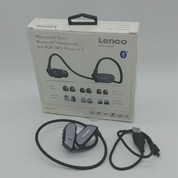 Lenco In-Ear Kopfhörer BTX-860BK, Farbe: Silber/Schwarz