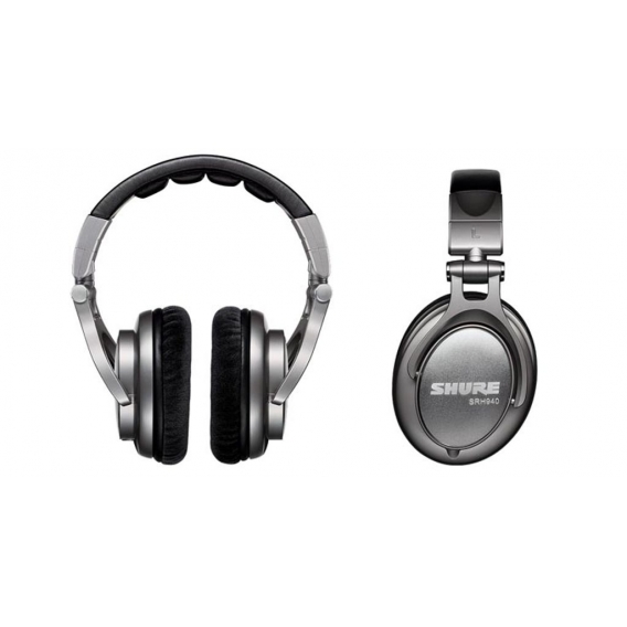 Shure Headphones SRH940-SL-EFS SRH940 Referenz Studio Kopfhörer II 3,5 mm Klinke Schwarz