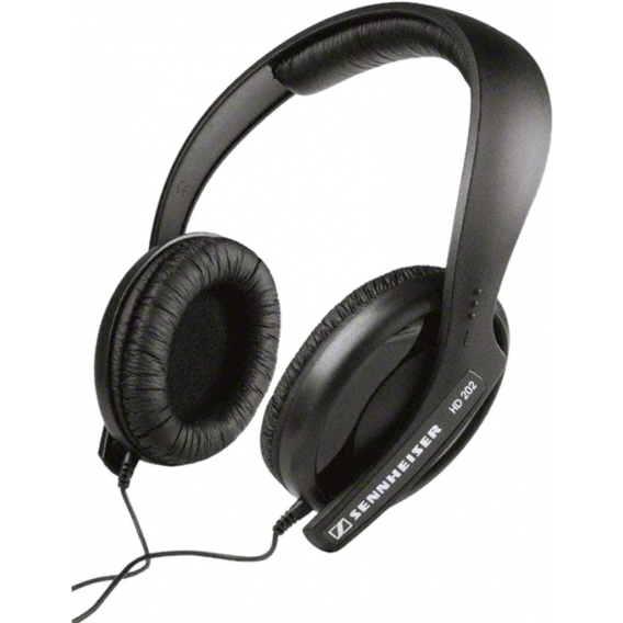 Sennheiser HD202, ohraufliegend, 18 - 18000 Hz, 115 dB, verkabelt, 130g