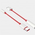 AcserGery USB-C auf 3,5-mm-Klinken-Kopfhöreradapter Typ C Aux-Audio-Mikrofonkabel Stereo-Kopfhörer-Dongle Kompatibel mit P40 P30