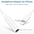 Pyzl (2 Stück) Kopfhörer-Adapter für iPhone [Apple MFi-] Lightning auf 3,5 mm Kopfhörerkabel Aux-Klinken-Konverter Audio-Dongle-