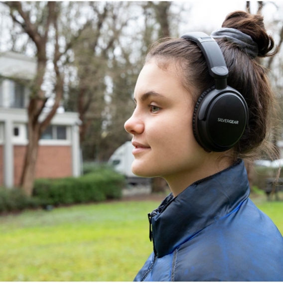 Silvergear Bluetoothkopfhörer mit Active Noise Cancelling, Kabellose Kopfhörer, Geräuschunterdrückende Kopfhörer, Over Ear Kopfh