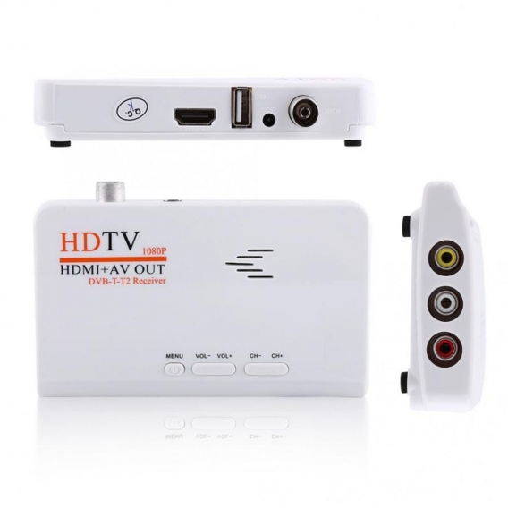 1080P HD HDMI TV-Box Tuner Empfänger Konverter Fernbedienung ohne VGA Anschluss DVB-T2