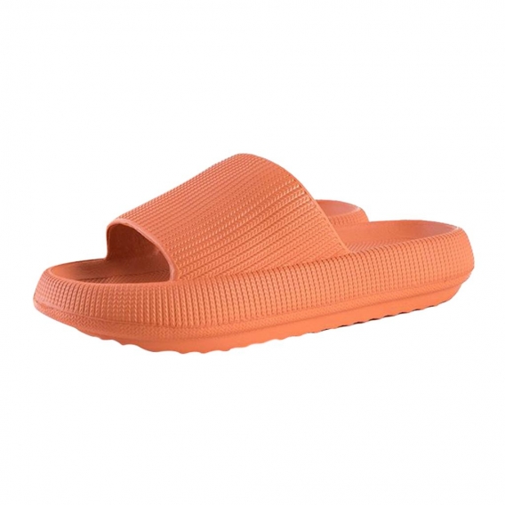 Super Weich Unisex Hause Hausschuhe Schuhe Non-slip Offene spitze Haus Dusche Sandalen EVA Hause Pantoffel Farbe Orange 42-43