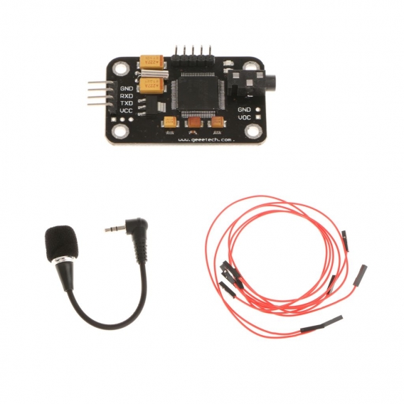 Spracherkennung Modul Board Set und Mikrofon 4 Pin Draht Für Arduino