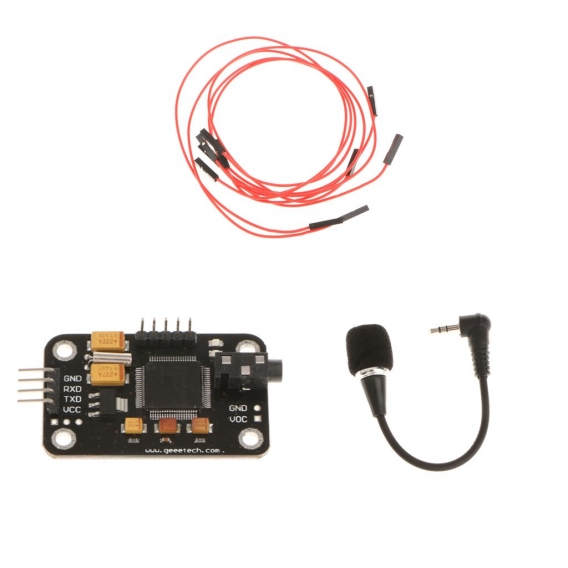 Spracherkennung Modul Board Set und Mikrofon 4 Pin Draht Für Arduino