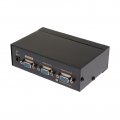 VGA-Splitter 2 Port Unterstützung 1920 X 1400 Auflösung 250 MHz Bandbreite - 1 Pack (schwarz)