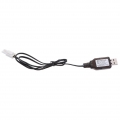 USB Stecker zu EL-2P Buchse Ladekabel 60cm Synchronisierungs-Kabel für RC Drohne Spielzeug ( Schwarz )