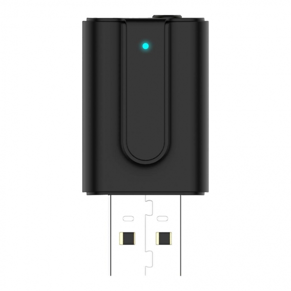 2 In 1 USB Bluetooth 5.0 Drahtloser Mini Dongle Adapter 3.5mm Für Windows10 8