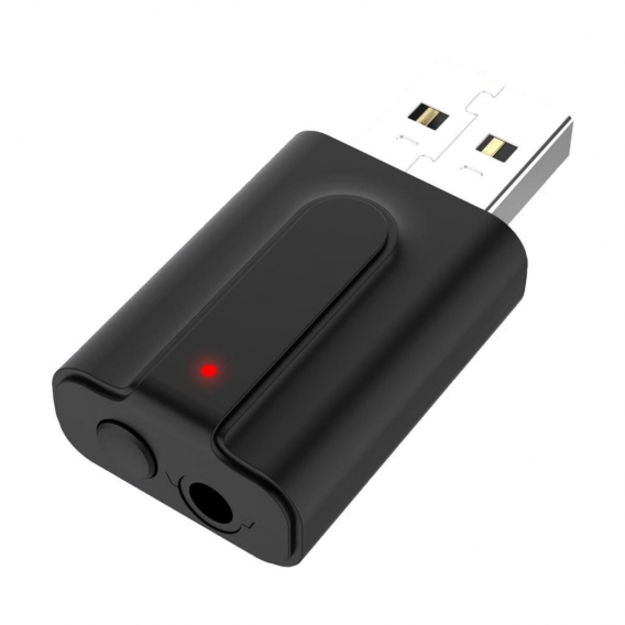 2 In 1 USB Bluetooth 5.0 Drahtloser Mini Dongle Adapter 3.5mm Für Windows10 8