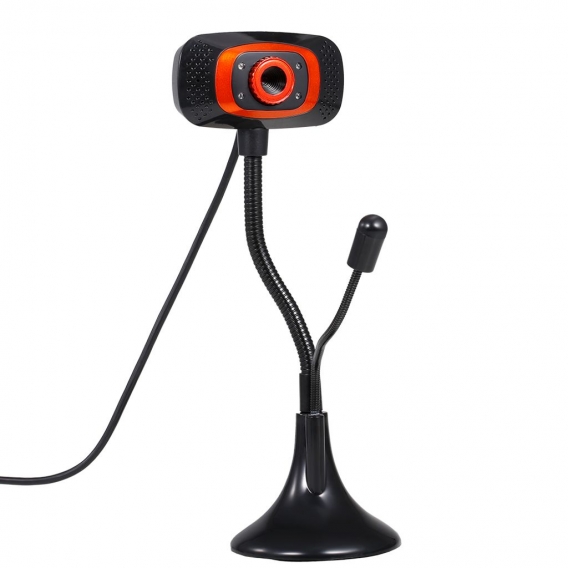 USB Webcams Laufwerksfreie Webkamera mit Mikrofonlicht-Zusatzlampe für Desktop-Computer Laptop Plug and Play