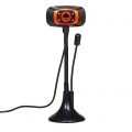 USB Webcams Laufwerksfreie Webkamera mit Mikrofonlicht-Zusatzlampe für Desktop-Computer Laptop Plug and Play