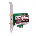 Wireless LAN-Karte BT Dual Band WiFi-Netzwerkkarte mit High-Gain-Antennen 300M PCI-E-Adapterkarte