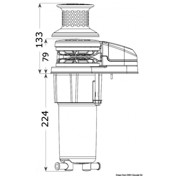 Lewmar Vx1l 12v 800 W 6/7 mm senza campana