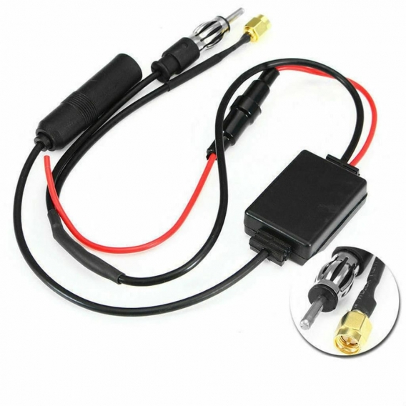 Universal DAB FM AM Auto Antenne Splitter Adapter Kabel Digital Radio Amplifier