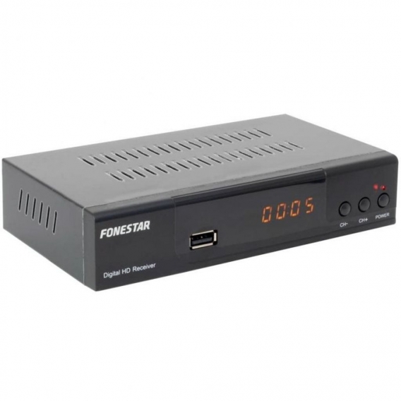 Receiver tdt desktop fonestar rdt - 761hd - dvb - t2 hd - usb - hdmi - euroconnector - digital audio coaxial - dolby d+ dolby di