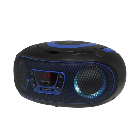 Denver Boombox Radio TCL-212BT, CD, Bluetooth, USB, Farbe: Blau