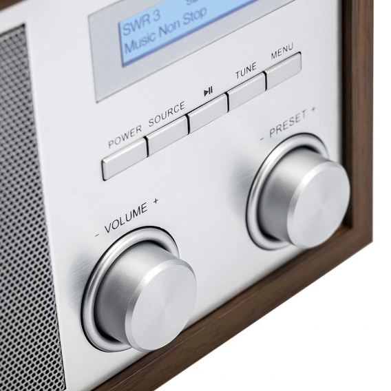 Blaupunkt RXD 180 DAB+ Digital Radio, Küchenradio mit Bluetooth, Aux In, UKW/FM PLL Radio mit RDS, Alu-Optik, Drehregler