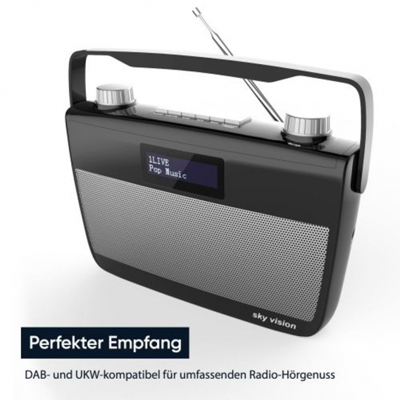 DAB+ digital Radio / UKW Radio sky vision DAB-7S