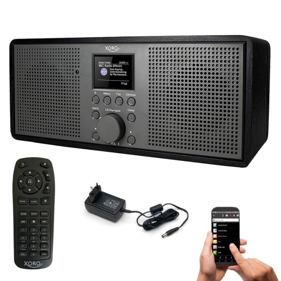 Xoro DAB 700 IR, Internet Radio, Spotify, DAB+, FM, BT, Holz