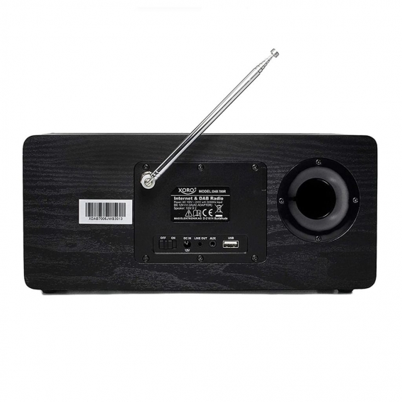 Xoro DAB 700 IR, Internet Radio, Spotify, DAB+, FM, BT, Holz